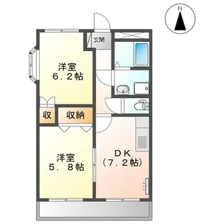ロイヤルハイム98【1階】の間取り