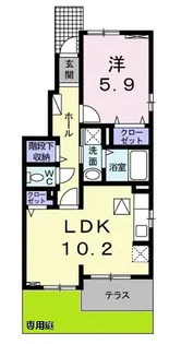 K’s Central II【1階】の間取り