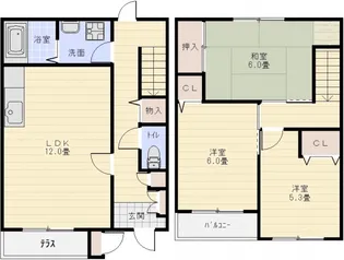 3LDKの間取り画像