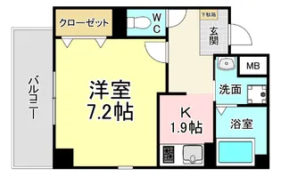 福岡県北九州市門司区大里戸ノ上1【マンション】の間取り