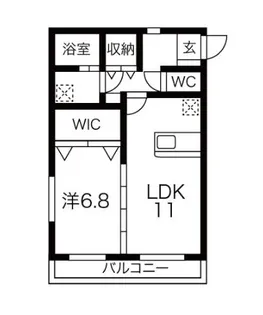 ラポール今沢【2階】の間取り