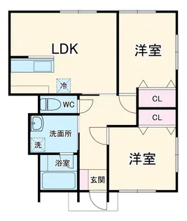シャルール【1階】の間取り