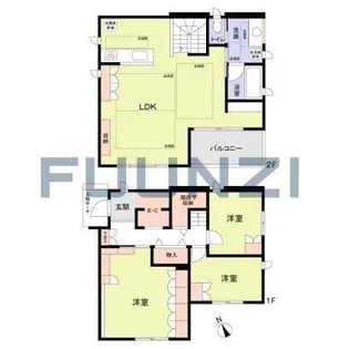 千葉県市川市八幡6【一戸建】の間取り