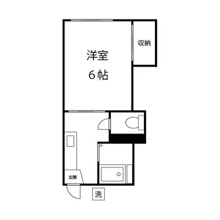 オレゴンハイツC【1階】の間取り