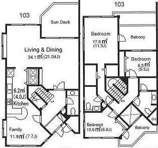 東京都品川区東五反田5【一戸建】の間取り