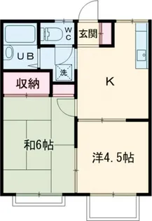 エステートピアアクア【1階】の間取り
