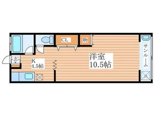 第二西武マンション【1階】の間取り