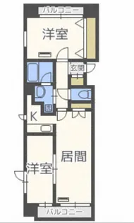 北海道札幌市東区北九条東2【マンション】の間取り