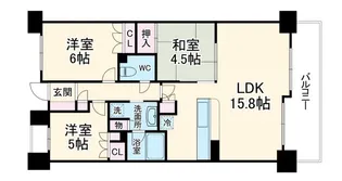 ジ・アーバネックス京都二条【3階】の間取り