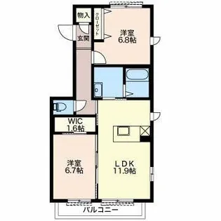リアン【2階】の間取り