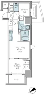 東京都中野区東中野1【マンション】の間取り