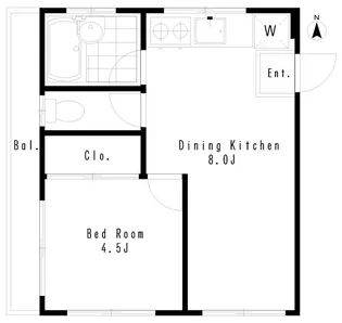 三宅ビル【4階】の間取り