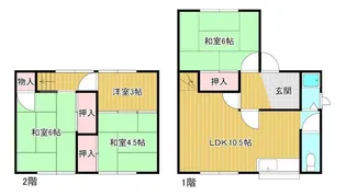 滋賀県野洲市栄【一戸建】の間取り