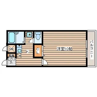 アムールカレクス・ドゥトフ【1階】の間取り