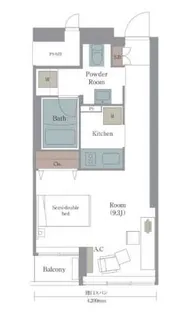 フラッツ東陽【8階】の間取り