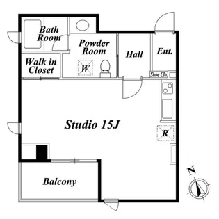 東京都港区芝公園2【マンション】の間取り