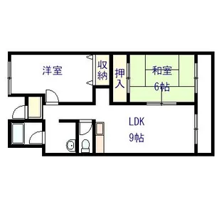 グリーンコート春木【3階】の間取り
