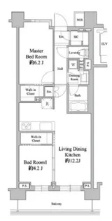 ドゥーエ西馬込【3階】の間取り