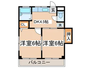 メゾンド-ル【3階】の間取り