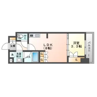 ウエリスアーバン守口【6階】の間取り
