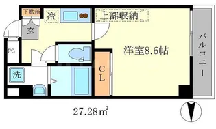 GF四条烏丸【4階】の間取り