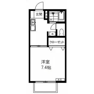 ハイム細小路II【1階】の間取り