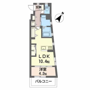 シティーコート上幟町【7階】の間取り