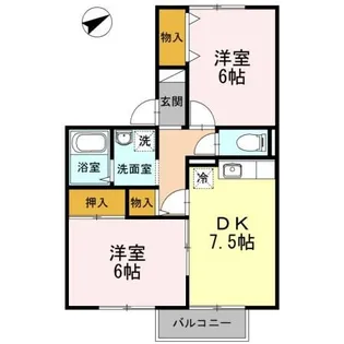 ロイヤルガーデン須田ノ木 C棟【2階】の間取り