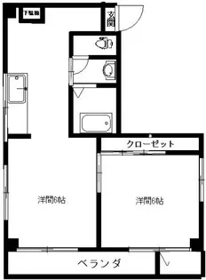 熊野前8ビル【3階】の間取り