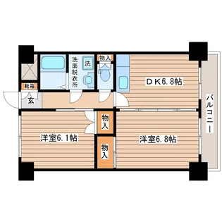 リビングステージ南仙台【9階】の間取り