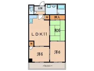 メゾンプルミエ-ル【3階】の間取り