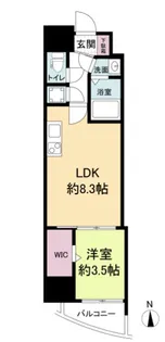 セレニテ梅田ルフレ【3階】の間取り