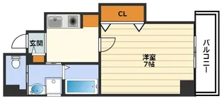 テラスレジデンス梅田東【7階】の間取り