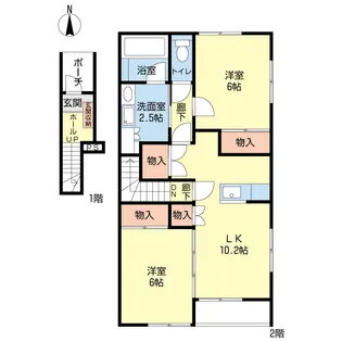 Lapin OCE【2階】の間取り