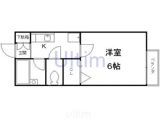 パルトハイツMOMO【1階】の間取り