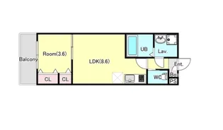 ジーメゾン狭山富士見【2階】の間取り