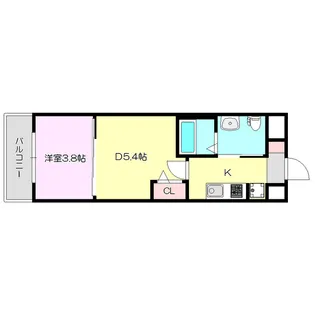 MJC大阪リベルテ【2階】の間取り