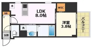 ザ・レジデンスパーク栄【9階】の間取り