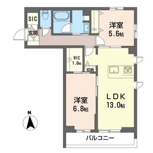 ザ・グランドオペラ 並木【1階】の間取り