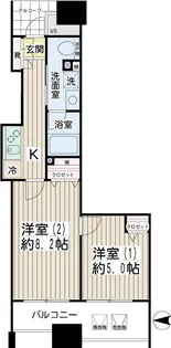 エクセル川崎WEST【10階】の間取り