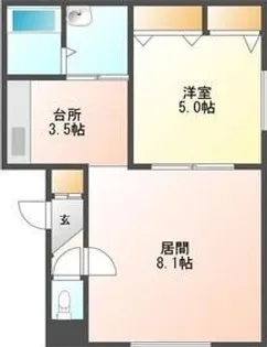 ビバリー札幌【3階】の間取り