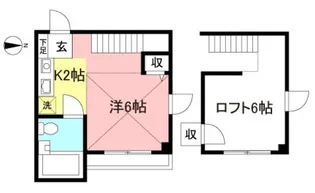 第18ヤオキハイツ【2階】の間取り