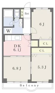 ウイング【2階】の間取り