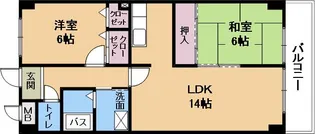 めるべーゆ杉【3階】の間取り