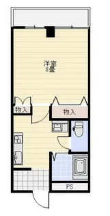 エバーグリーンB【2階】の間取り