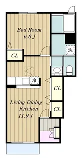 パーシモンII【1階】の間取り