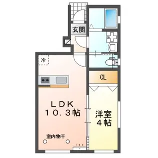 Crest尼沼A棟【1階】の間取り