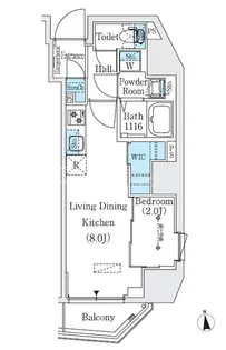 プライムブリス新御徒町【2階】の間取り