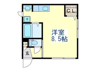 シャ-メゾン堀ノ内【1階】の間取り