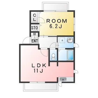 ロジュマン・カネコ【1階】の間取り